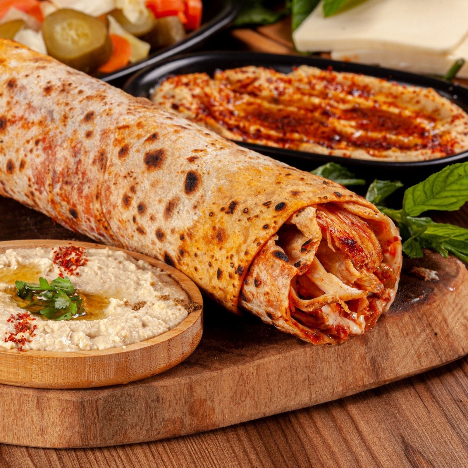 İskenderun Usulü Tavuk Döner Dürüm 150 gr