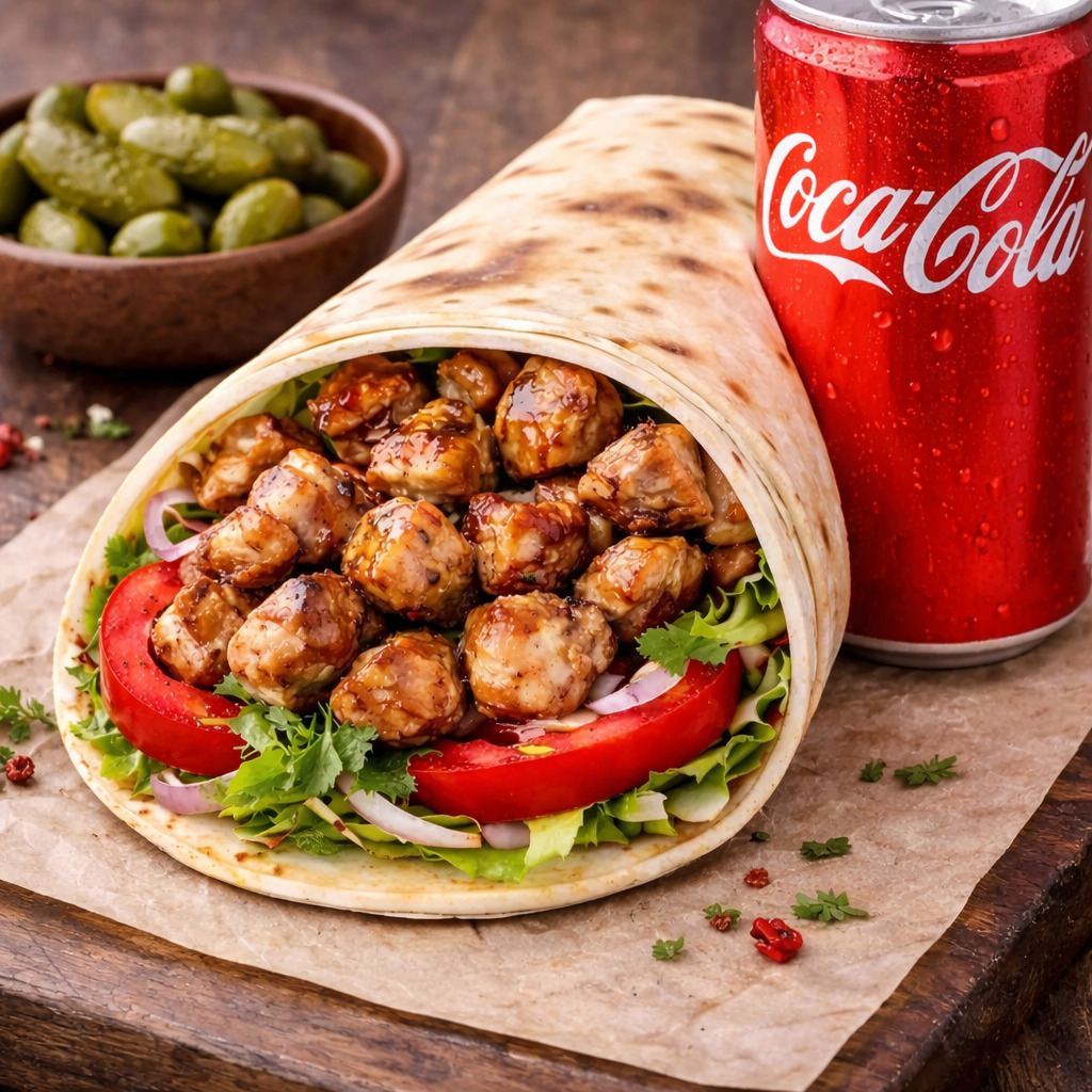 Izgara Tavuk Bonfile Kuşbaşı Dürüm (125 Gr) Menü