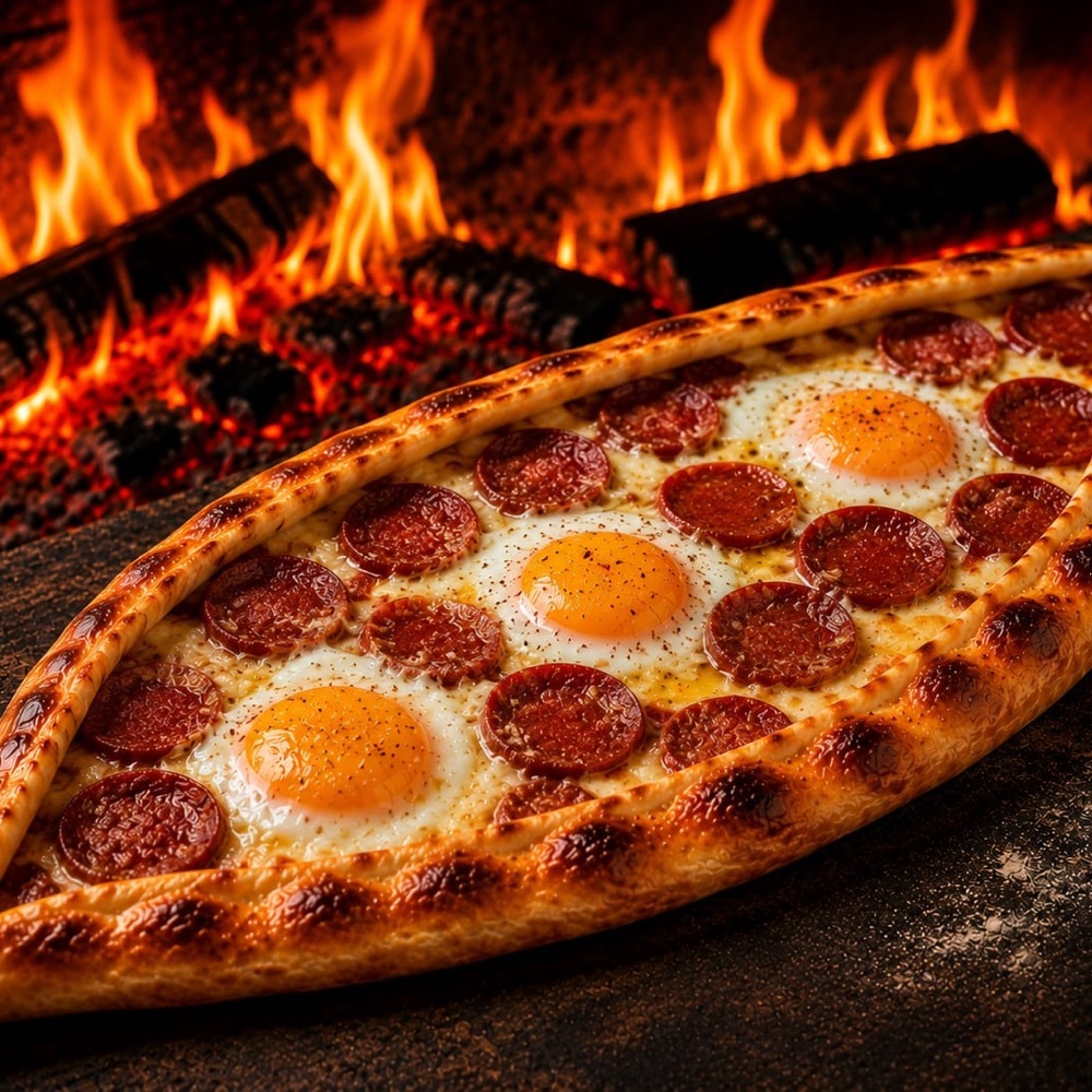 Sucuklu Yumurtalı Pide