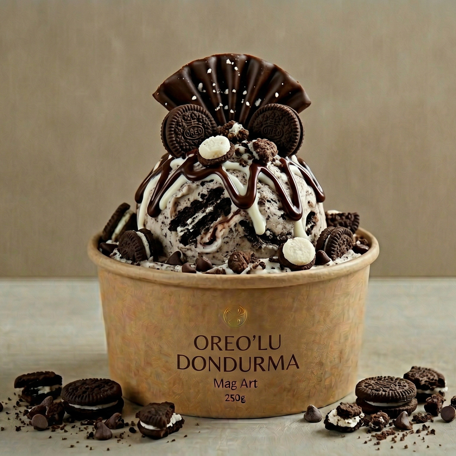 Oreolu Dondurma (250 gr)