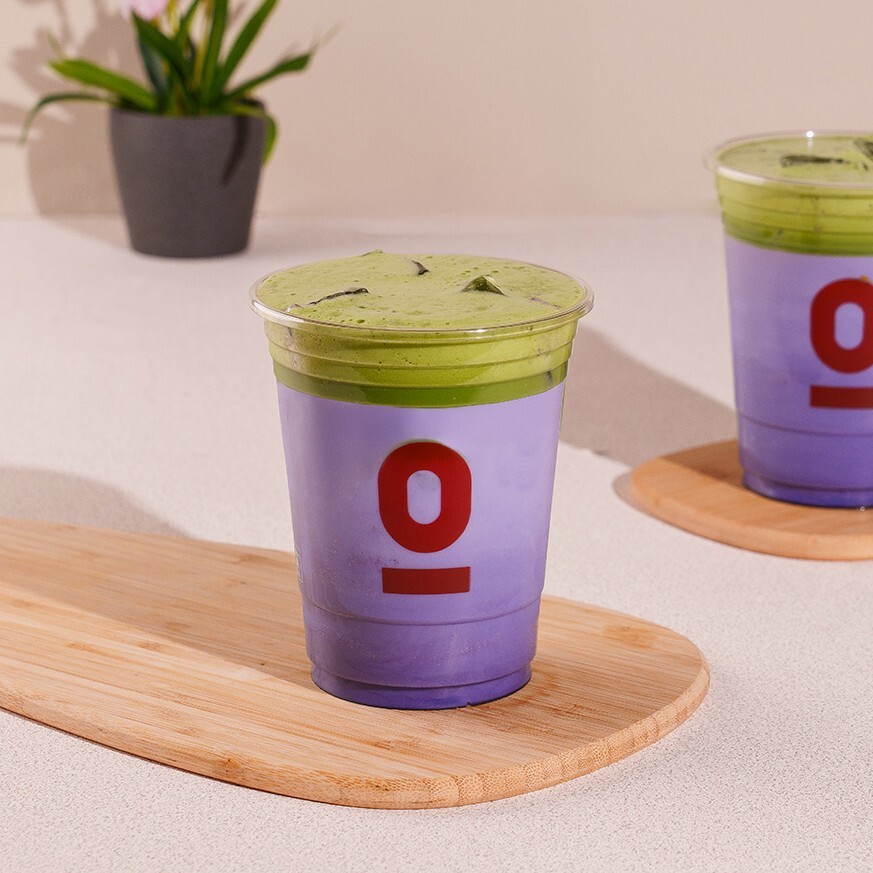 Matcha Ube Latte