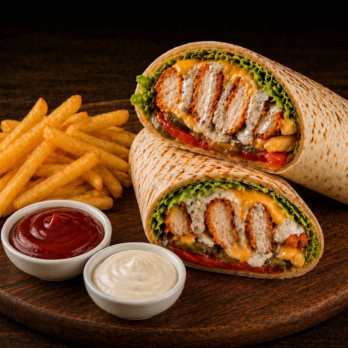 Cheddar Ranch Roll Menü