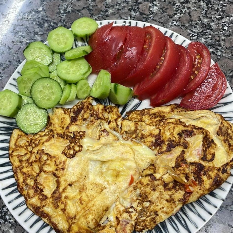 Duble Sucuklu Omlet
