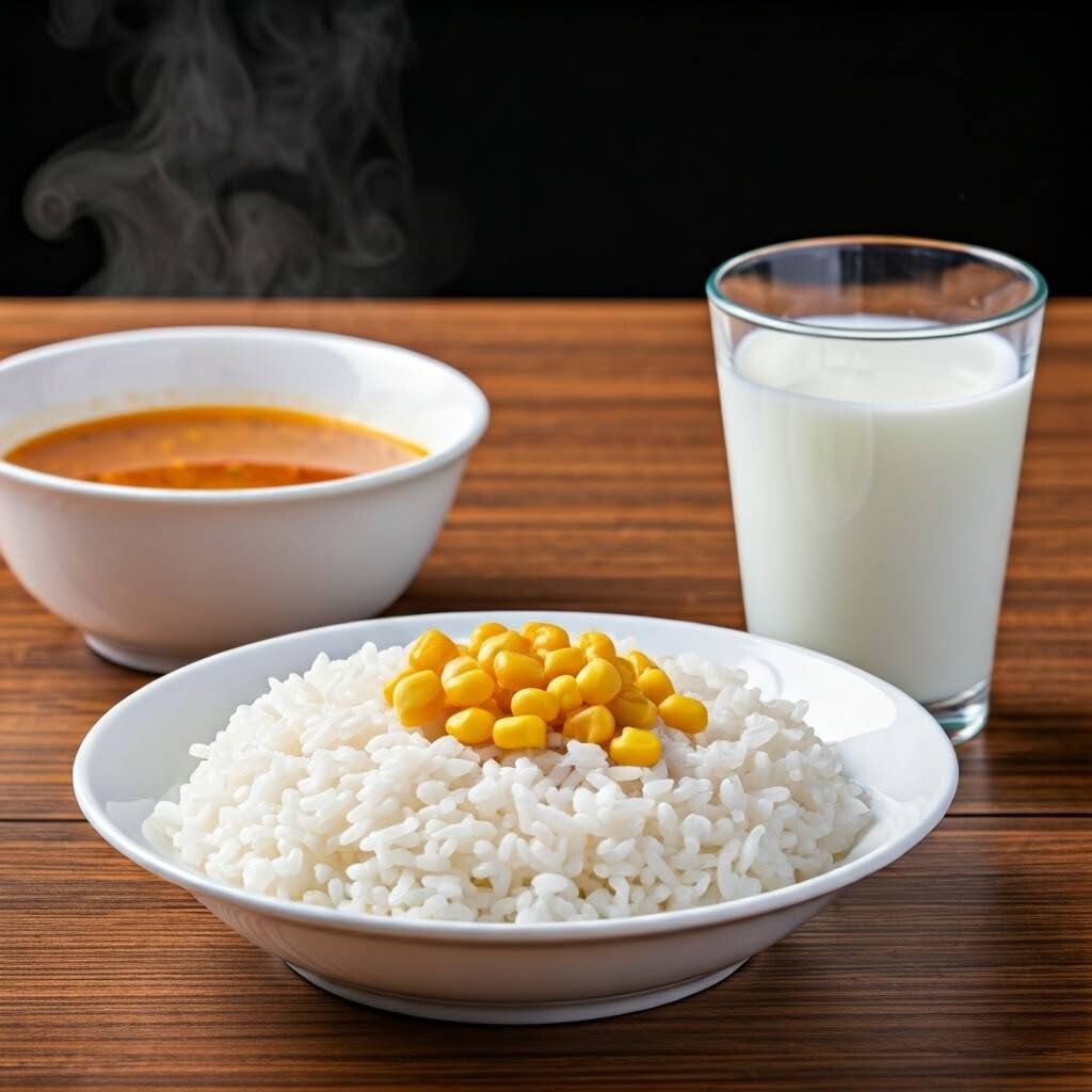 Mercimek Çorbası + Mısırlı Pilav + İçecek
