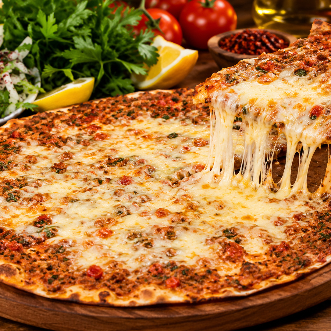 Kaşarlı Lahmacun