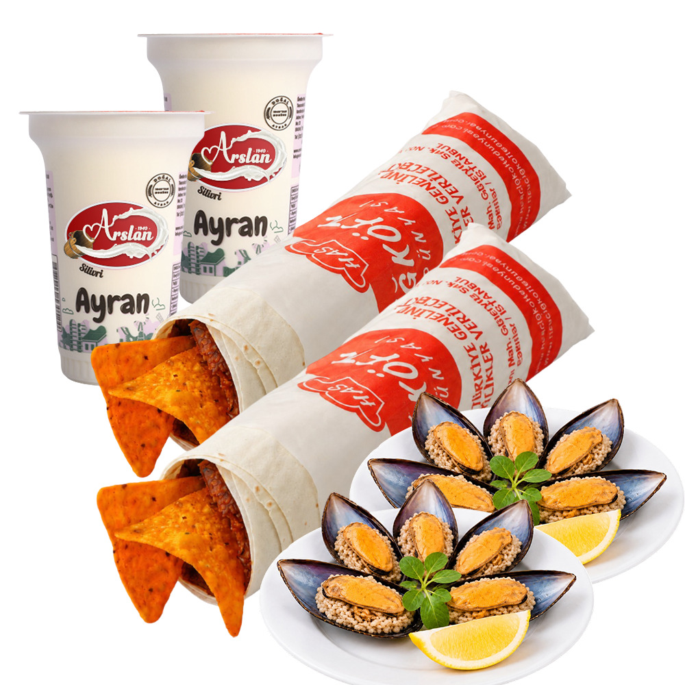 Çift Doritoslu Çiğ Köfte Dürüm Midye Menü