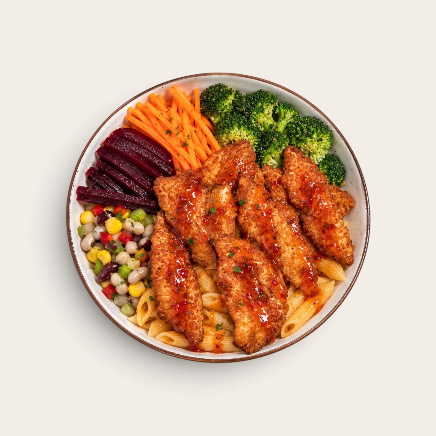 Hot Chili Soslu Penne Bowl