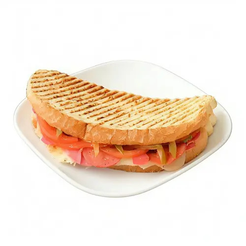 Ayvalık Ekmeğine Sucuklu Tost