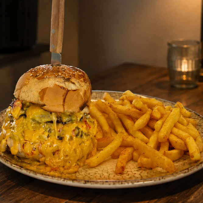 Meydan Burger + Patates Kızartması
