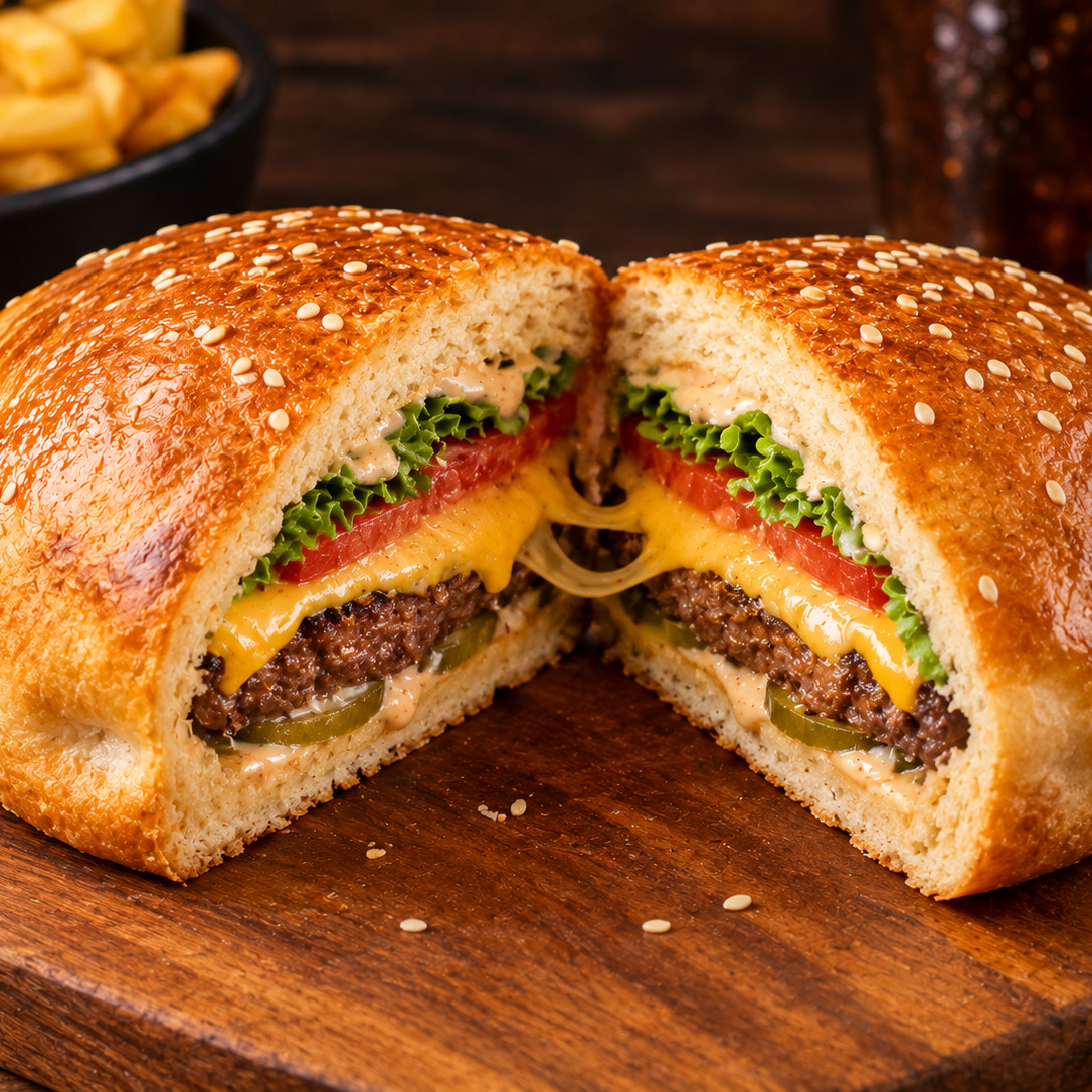 Klasik Kapalı Burger