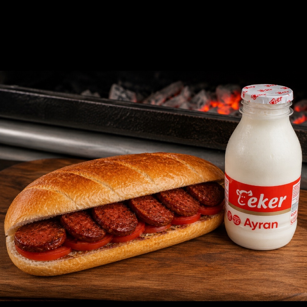 Sucuk Ekmek + Ayran