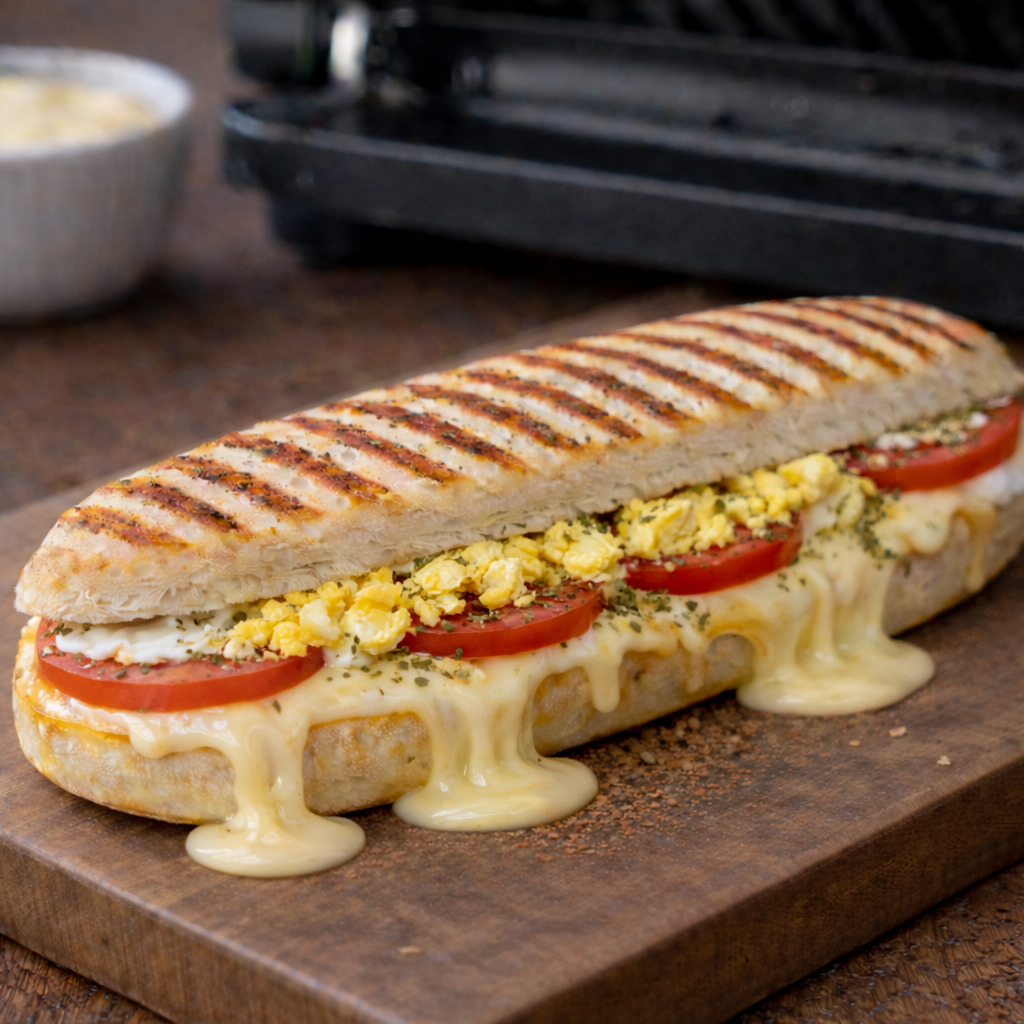 Yumurtalı Domatesli Kekikli Tost