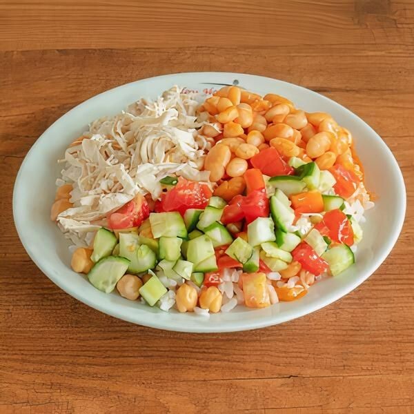 Pilav Üstü Tavuk Kurufasulye Salata
