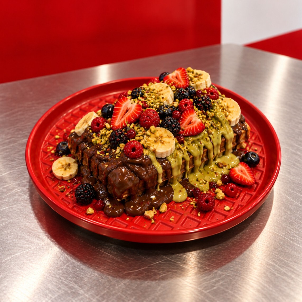 Dark Love Waffle (Büyük Hamur)
