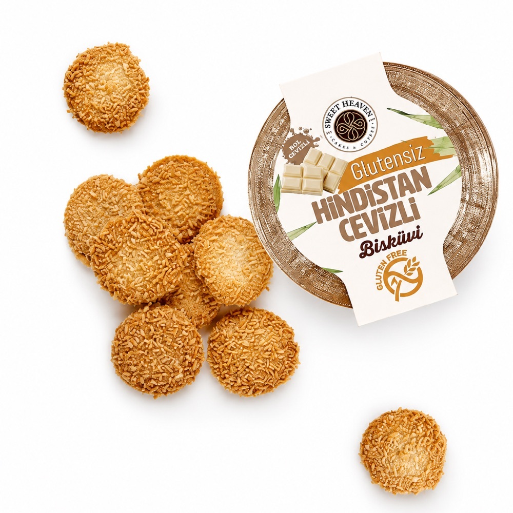 Glutensiz Kurabiye Beyaz Çikolatalı