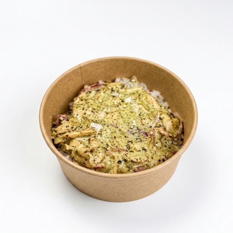 Pesto Soslu Tavuklu Pilav Bowl | 450 gr