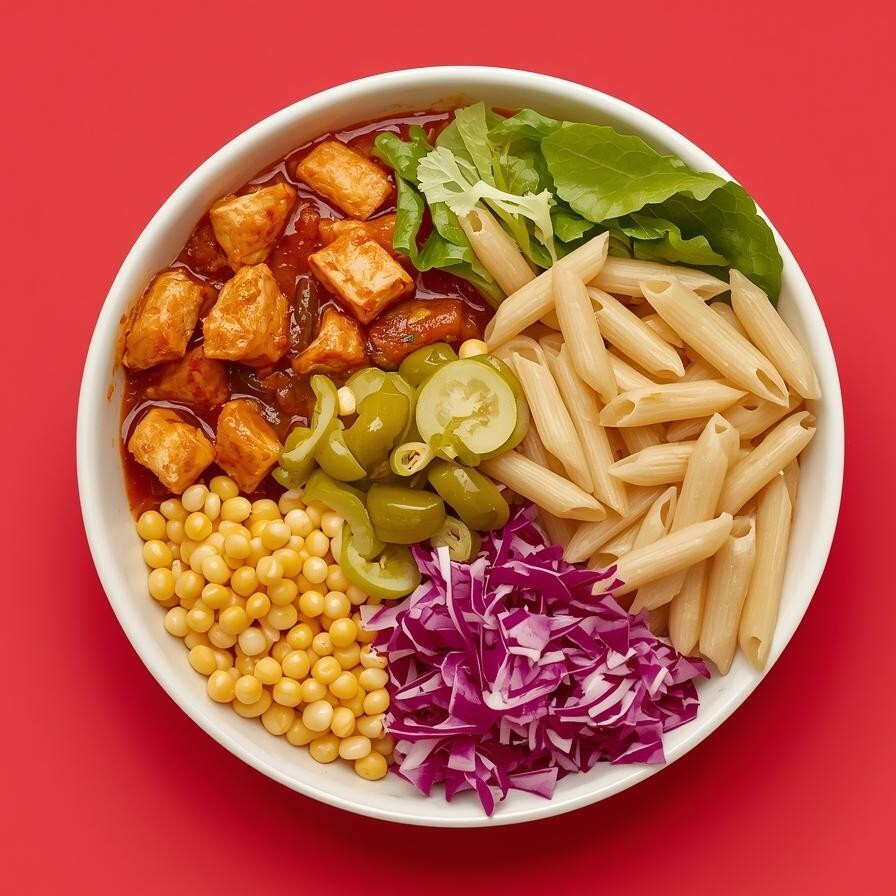 Sweet Chili Soslu Tavuklu Makarna Bowl