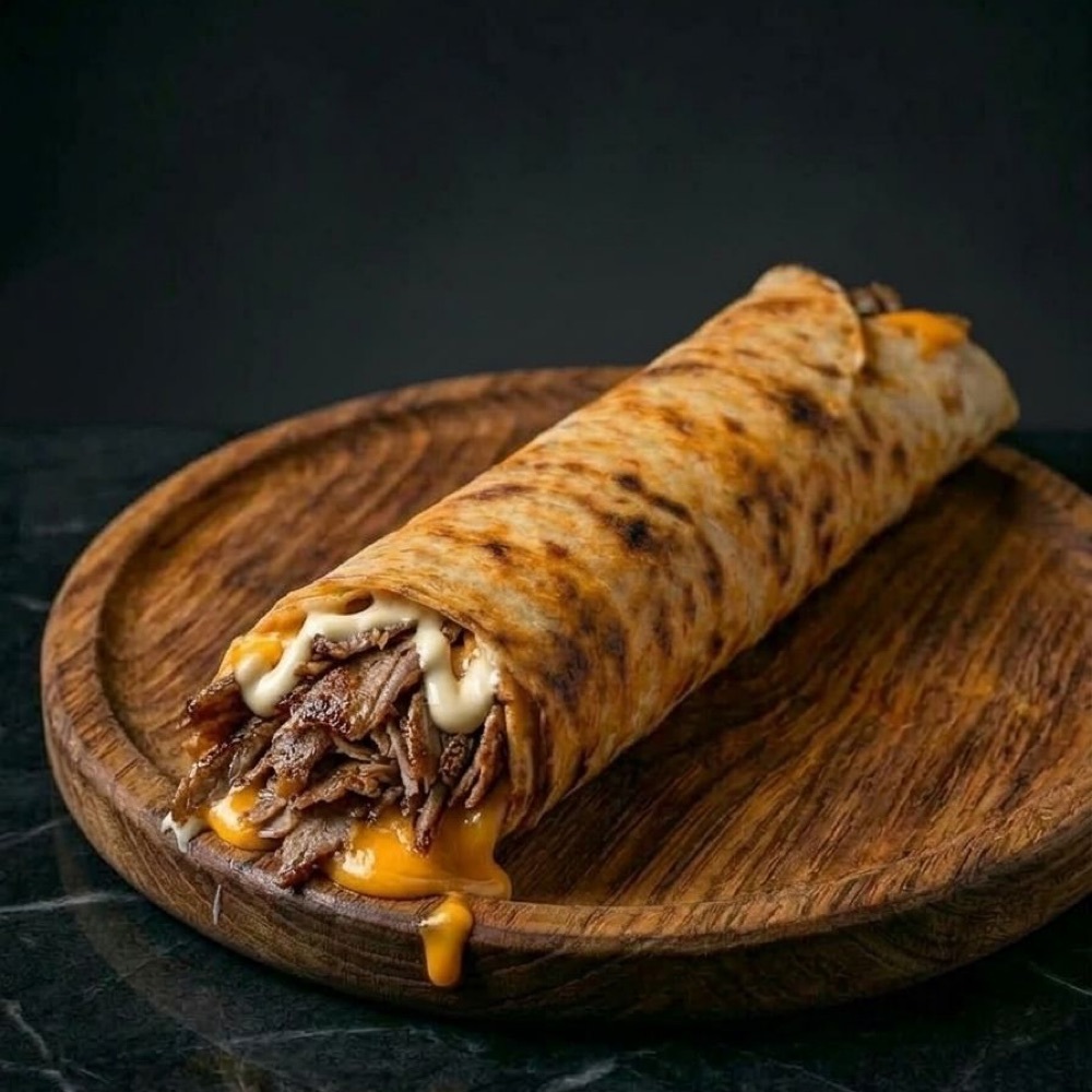 Et Döner Dürüm Cheddarlı ( 100 Gr )