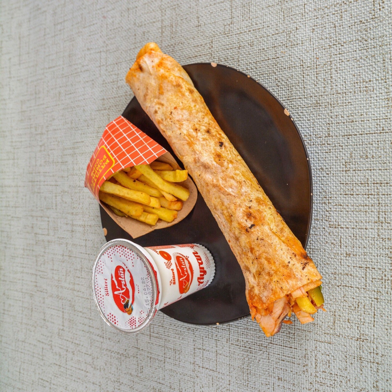 İskenderun( sossuz ) döner dürüm (80gr) menü