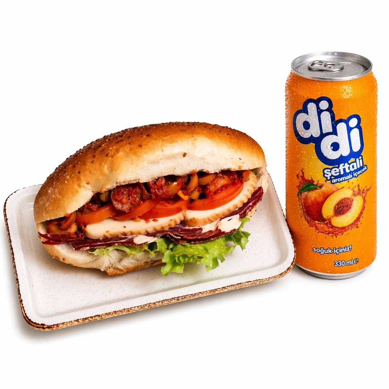 Çerkes Sandviç + Didi Şeftali