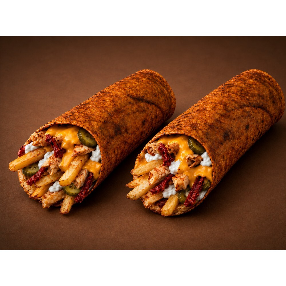 2'li Cheddar Tavuk Dürüm
