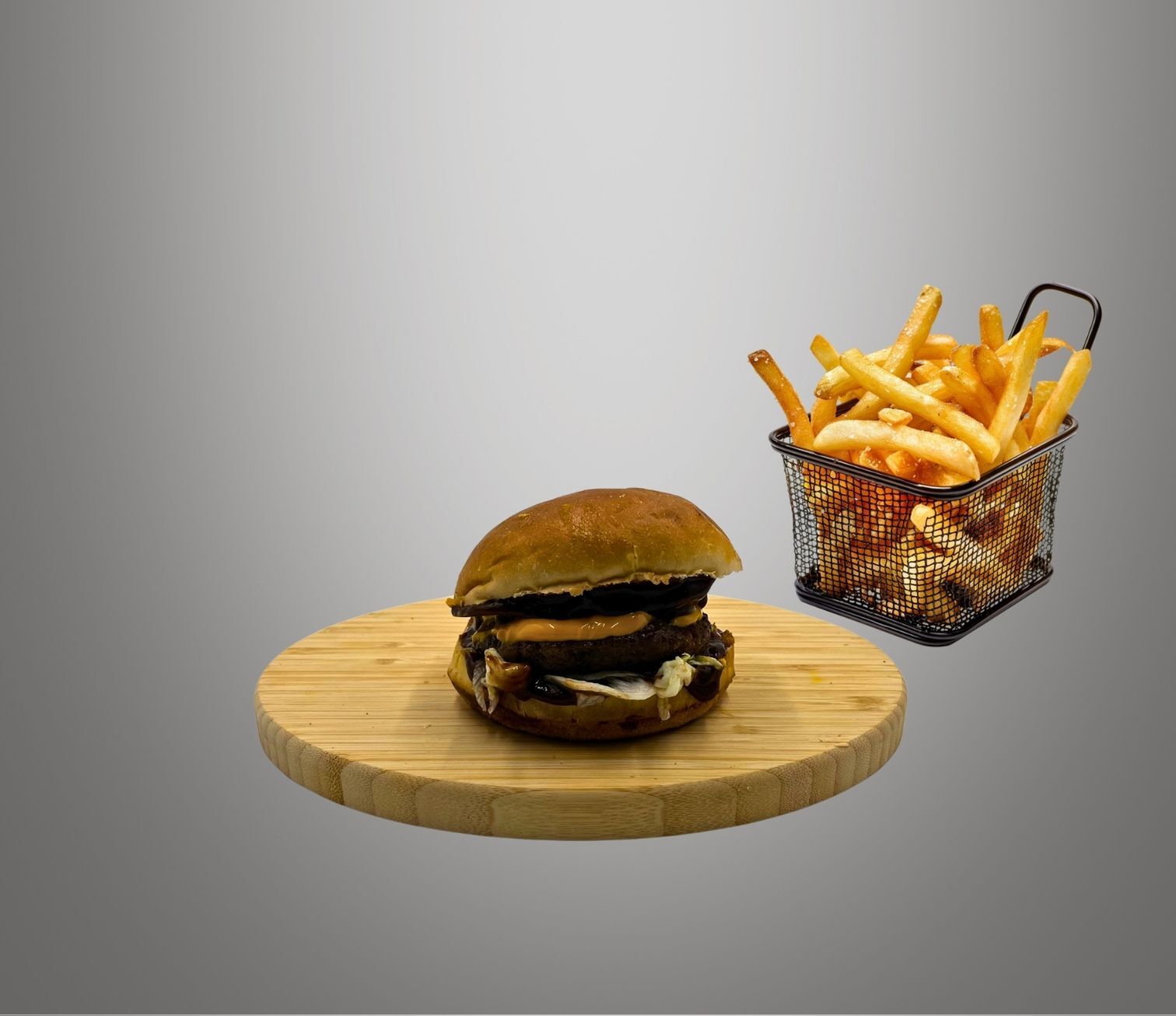 BBQ Burger Menü