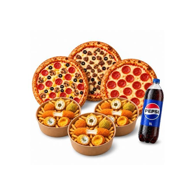 Üçlü Menü — 3 Pizza