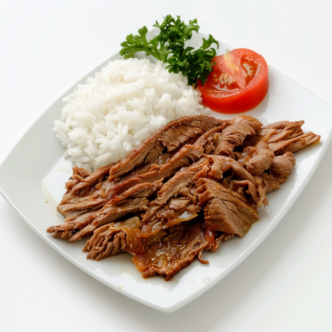 Pilav Üstü Et +patates kızartması ve ayran (Menü)