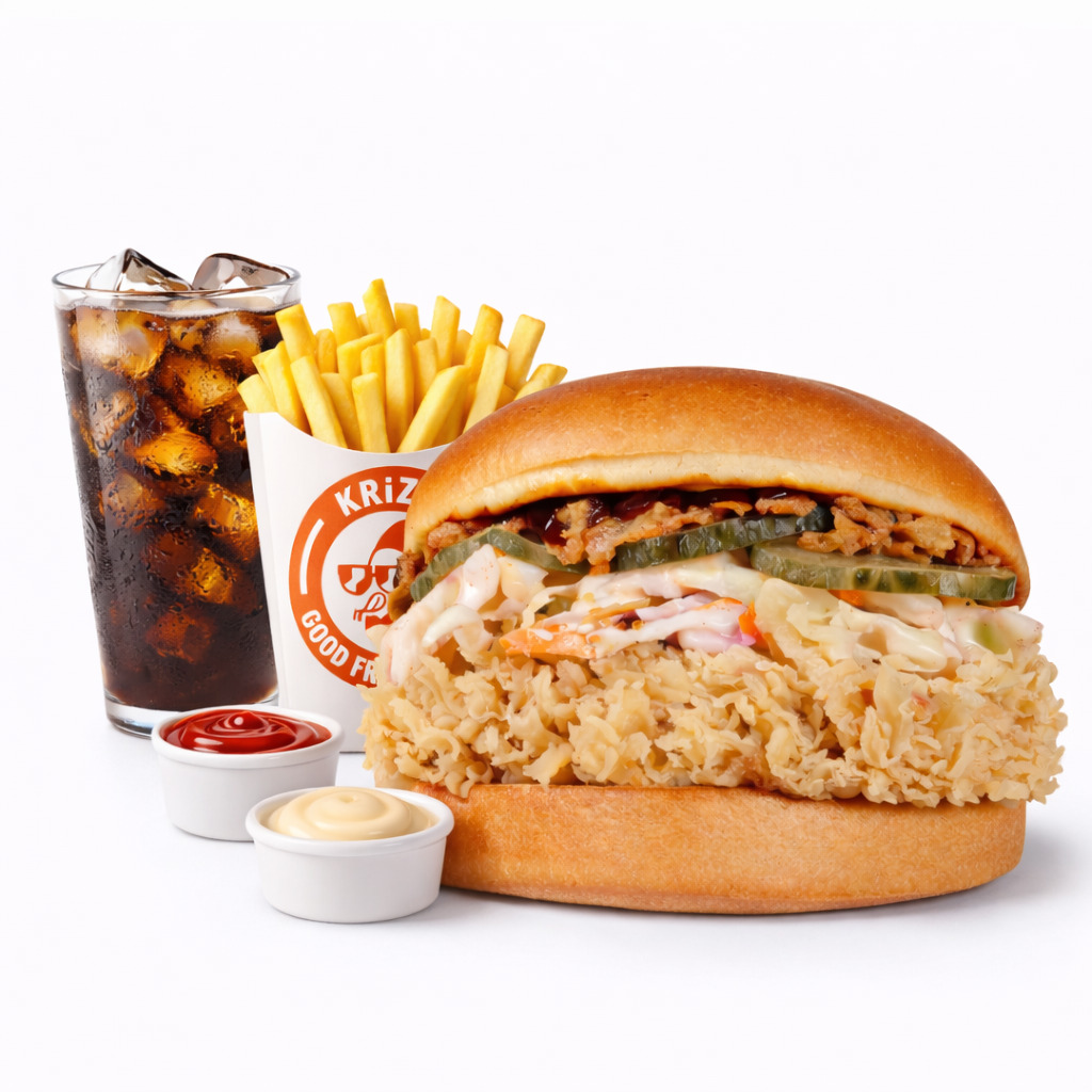 WinBBQ Burger + İçecek + Patates Kızartması + 2 Adet Sos
