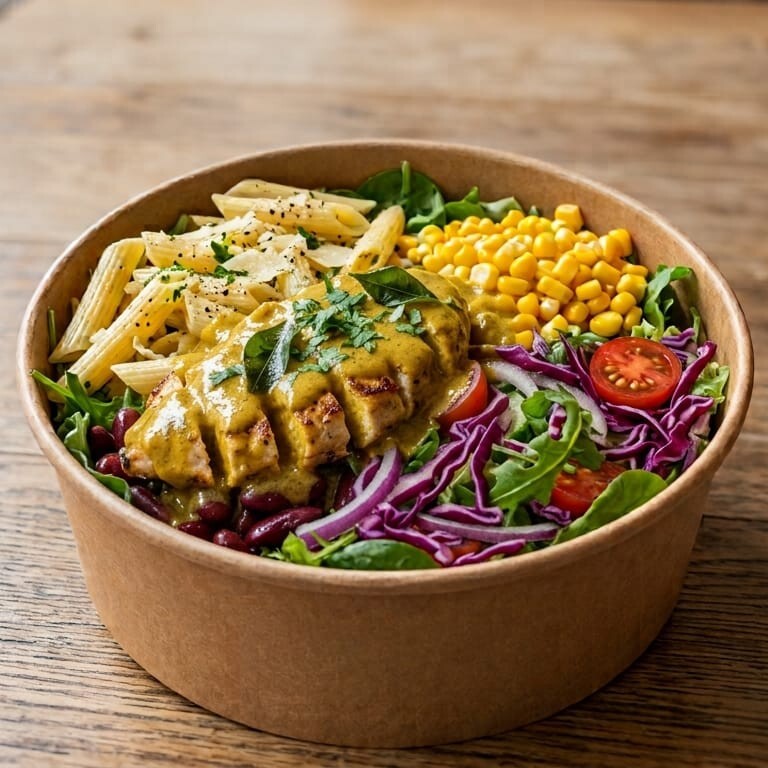 Köri Soslu Tavuklu Bowl