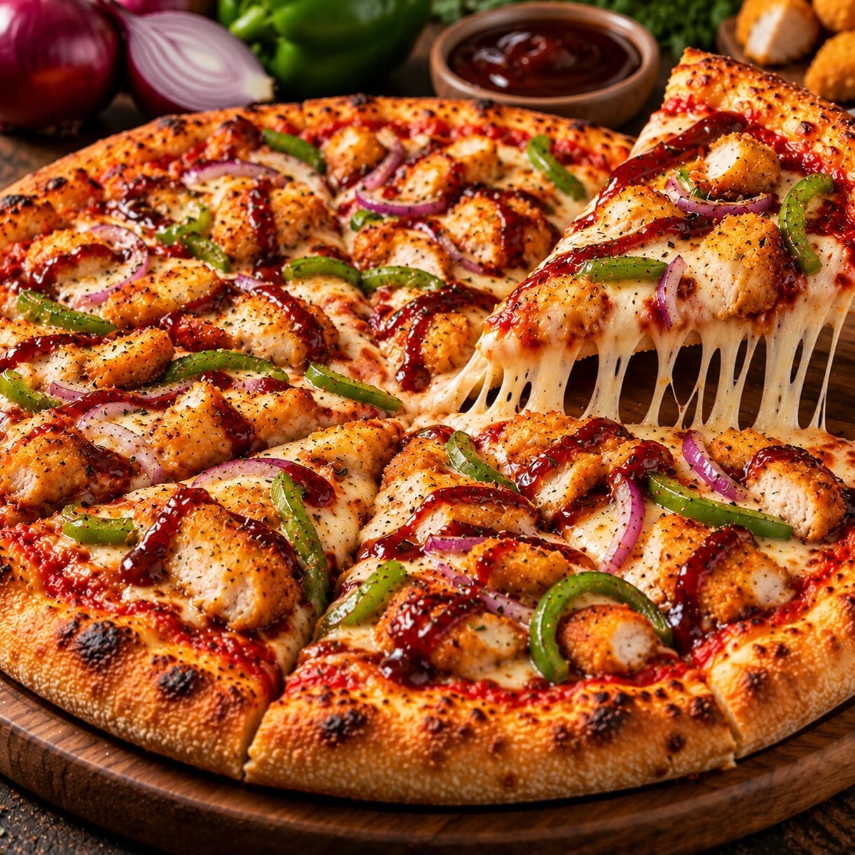 Tavuklu Bbq Pizza (Büyük)