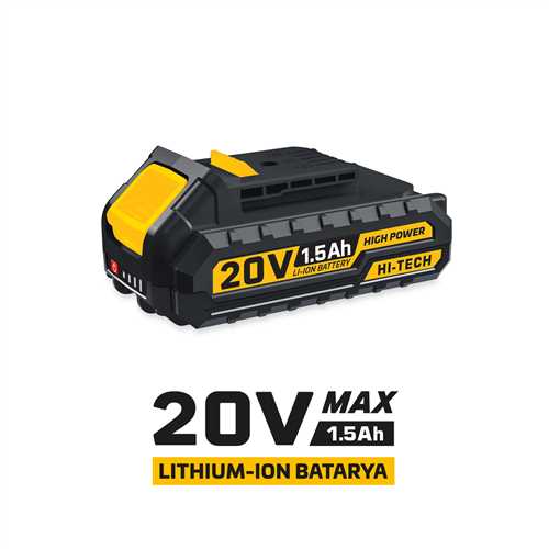 20 VOLT YEDEK BATARYA (1.5Ah)