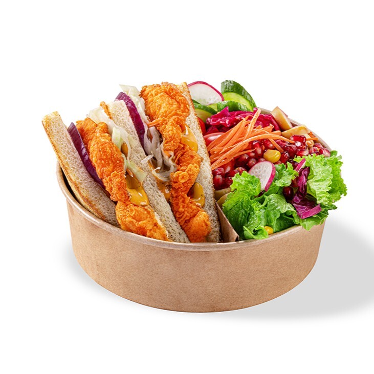 Andalouse Crispy Chicken Sandwich & Salad