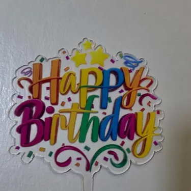 Happy Birthday (Pasta Süsü)