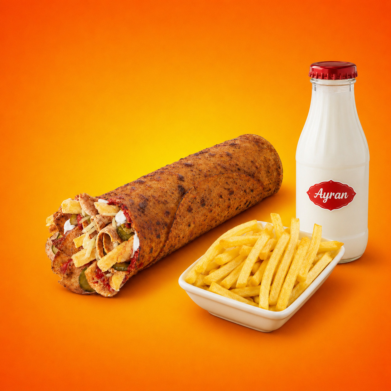 Cheese Tavuk Dürüm Menü