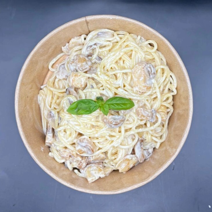 Kremalı Mantarlı Spaghetti