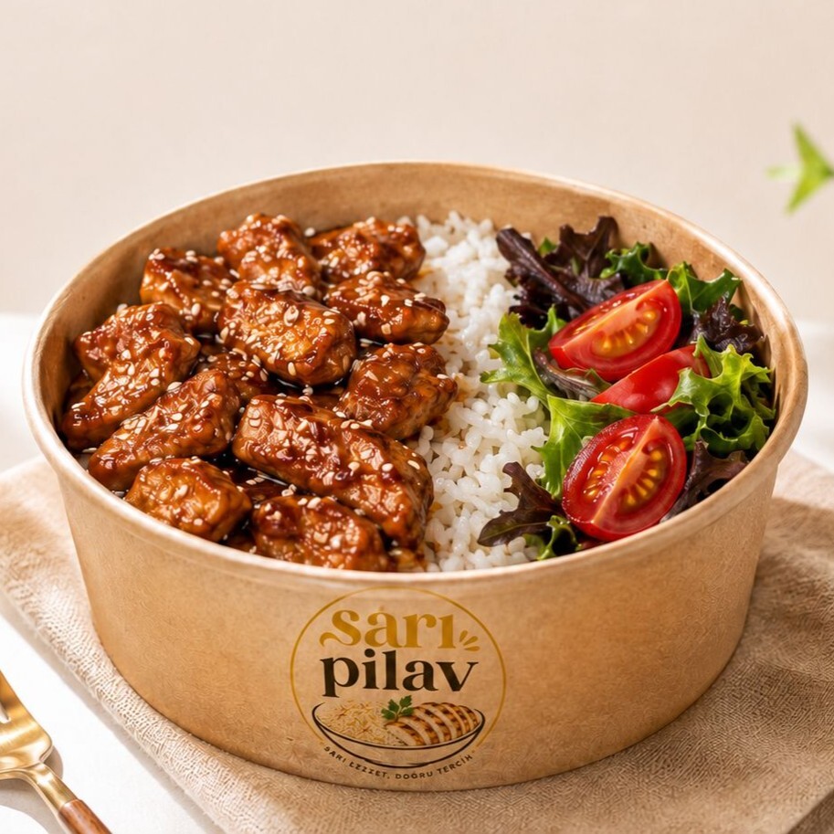Teriyaki Soslu Tavuklu Pilav Kasesi