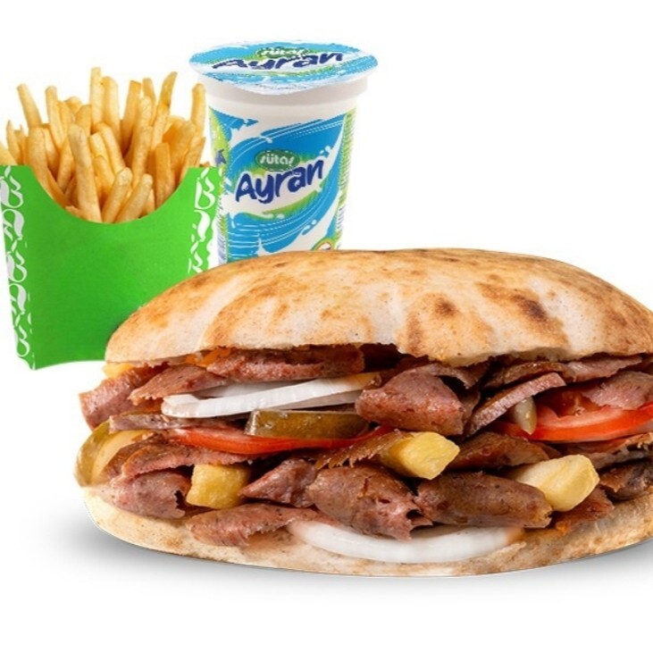 Et Döner + Patates + Ayran (3'lü Menü)