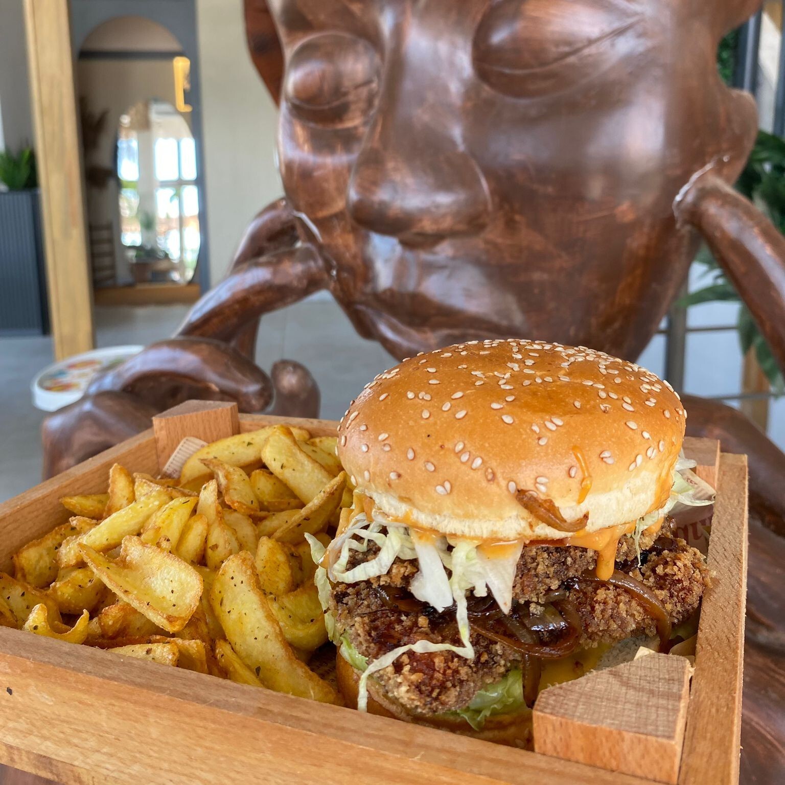 Double Tavuk Burger
