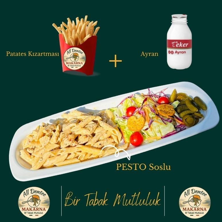 Pesto Tavuklu + Patates + Ayran