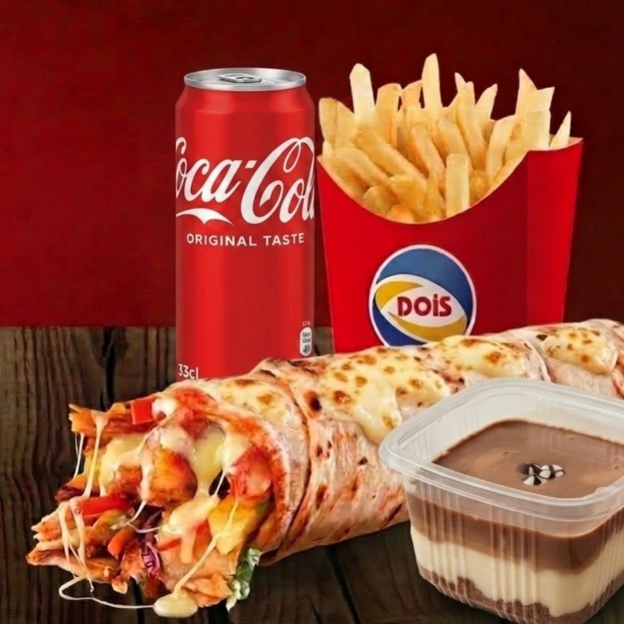 Kaşarlı Tavuk Döner Dürüm Xl Menü