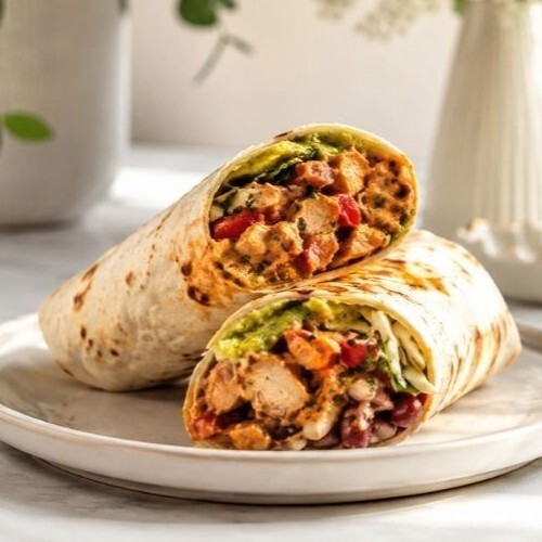 Cheddar Soslu Burrito Tavuk Dürüm