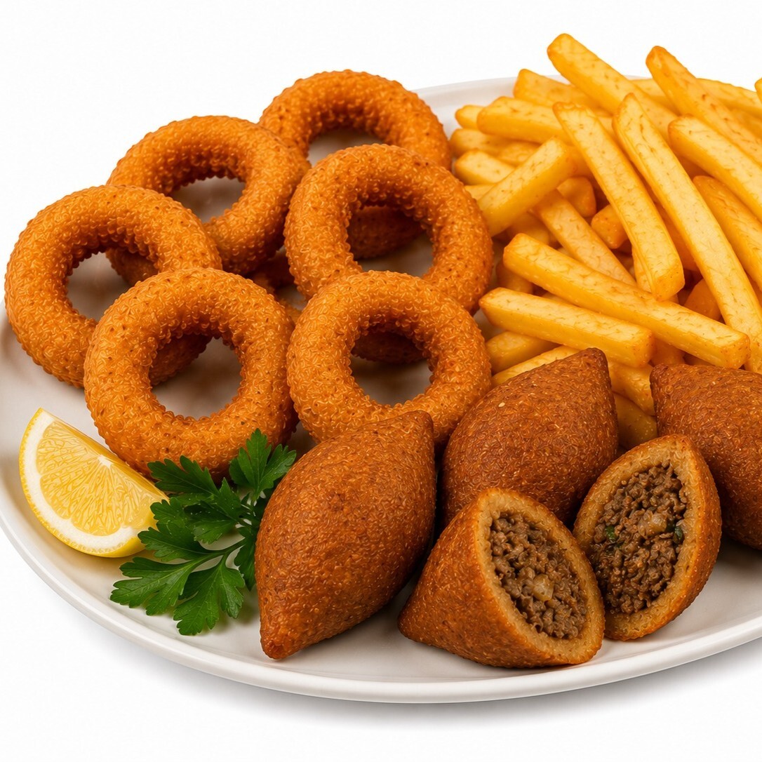 6'lı Soğan Halkası + Duble Patates + 3 Adet İçli Köfte