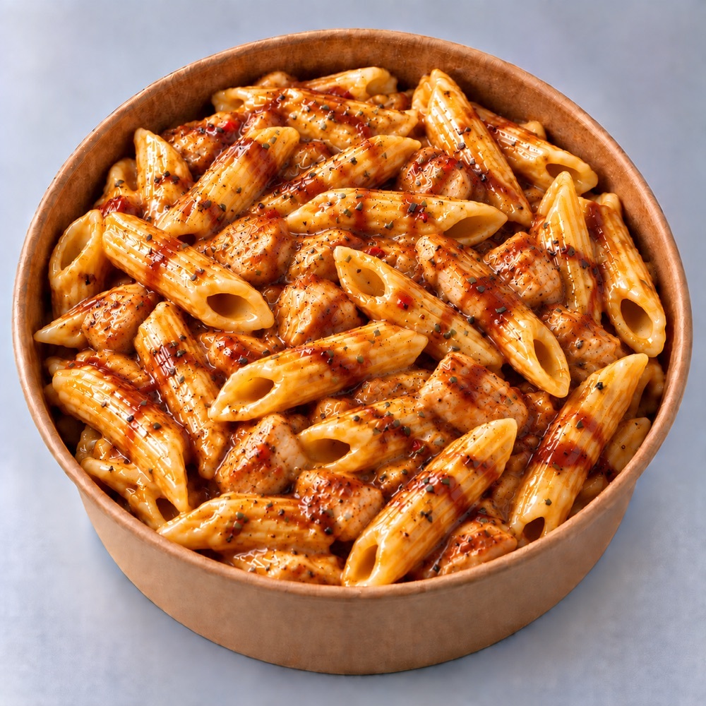 Barbekü Soslu Tavuklu Penne