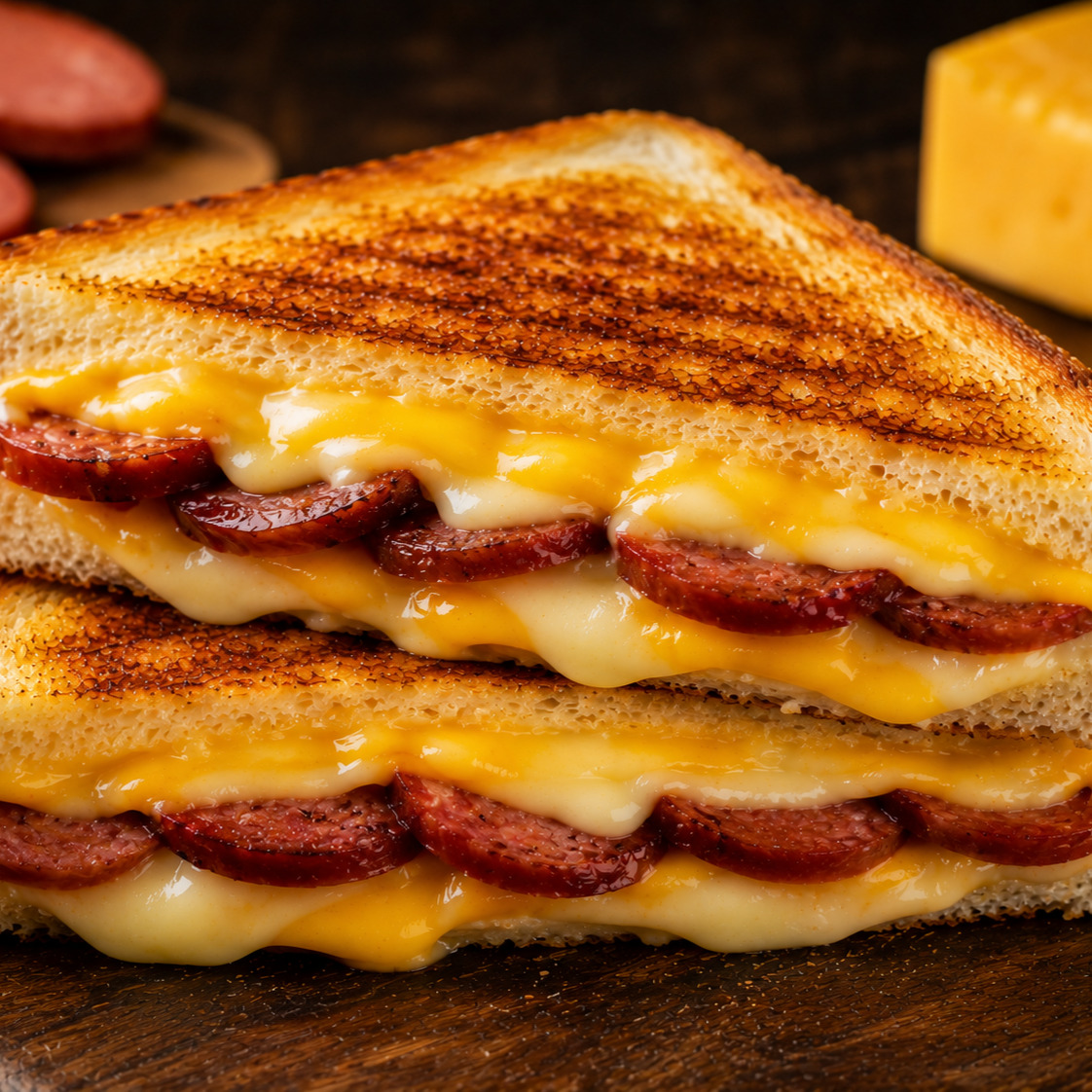 Sucuklu & Kaşarlı & Cheddarlı Tost
