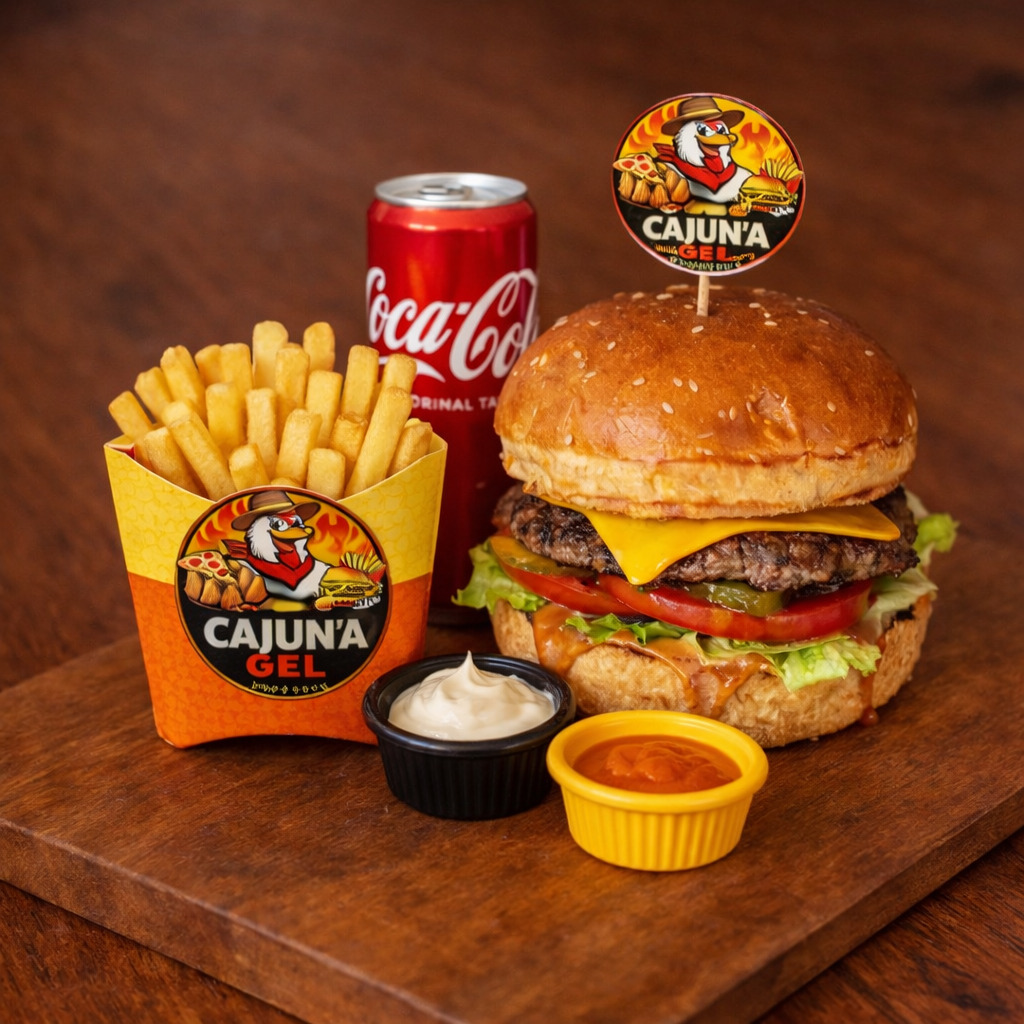 Cheddar Fondue Burger Menü
