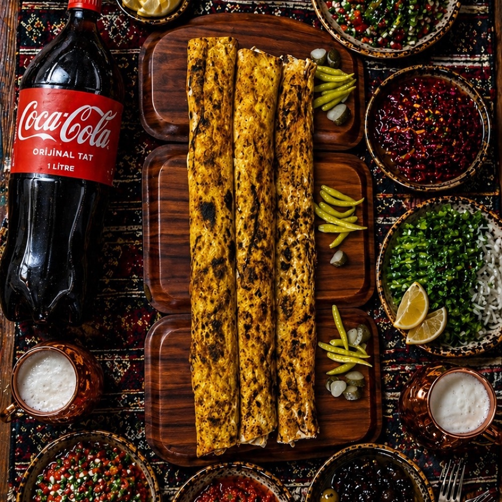 3 Kişilik Zurna Dürüm Menü + 1Lt Coca Cola