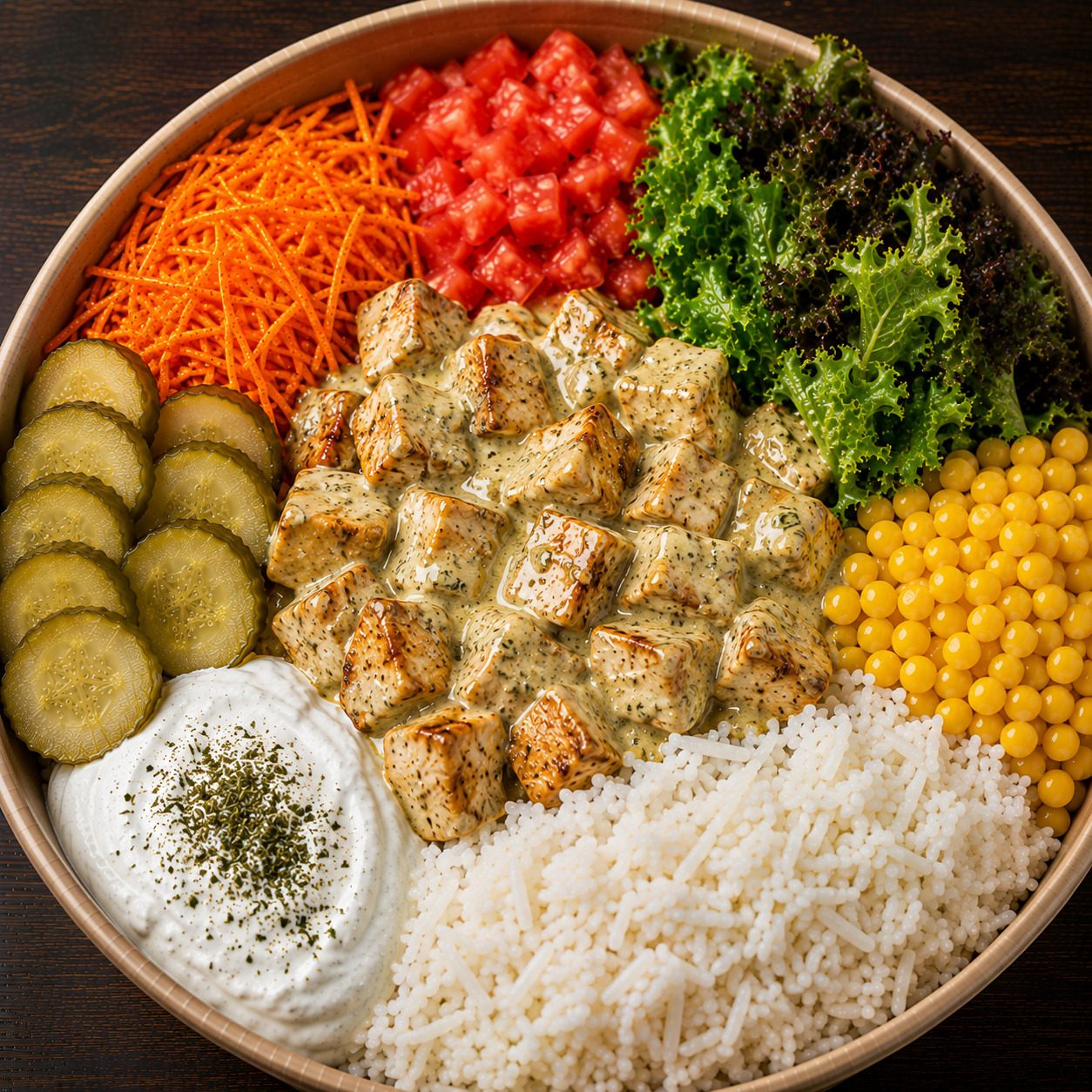 Kekik Soslu Tavuklu Bowl