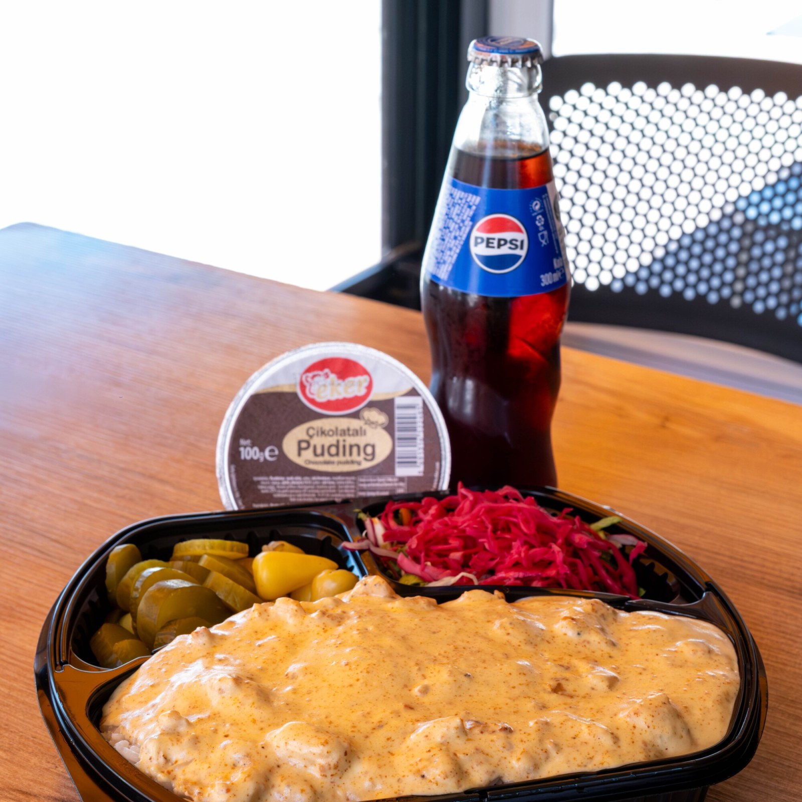 Peri Peri Soslu Kremali Tavuk Pilav