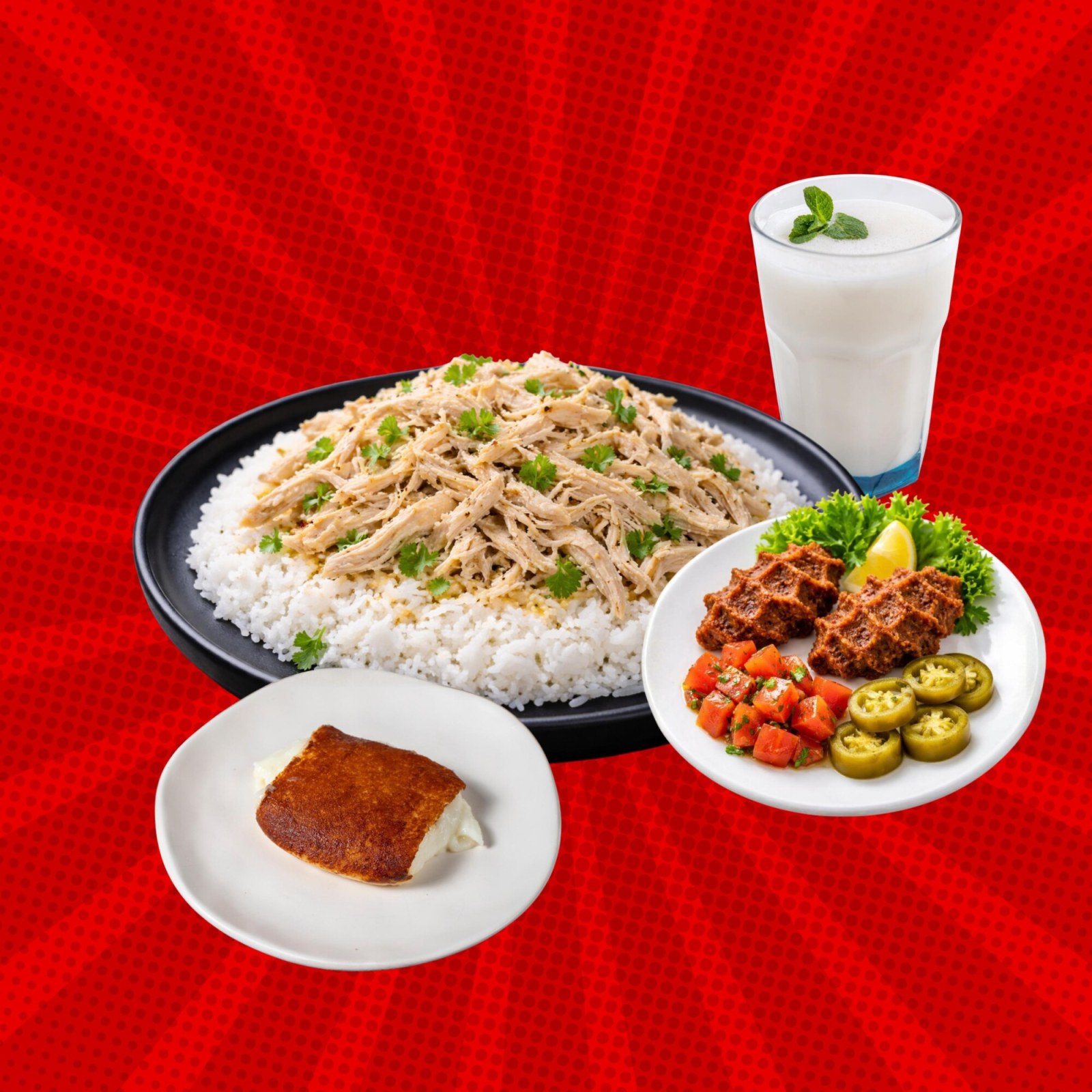 Tavuklum Pilav + Tatlı + İçecek